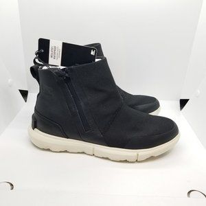 SOREL Women's Explorer II Zip Up Bootie - Color: Black & Grill - Size 8.5